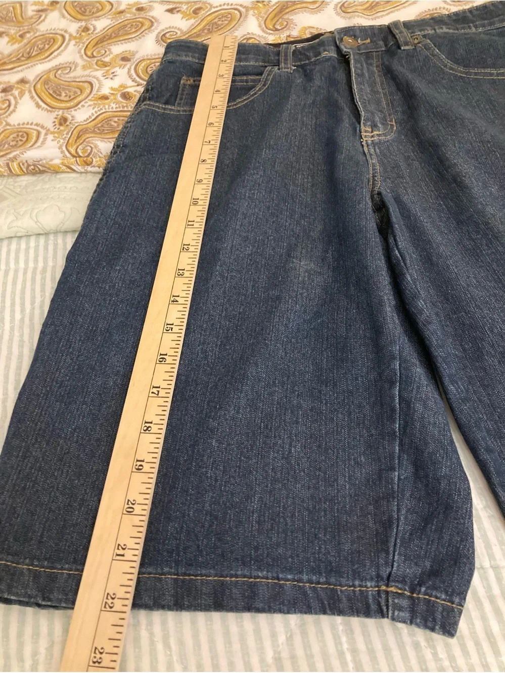 Genuine Dickies  Dark Blue Denim Jean Shorts Sz 30